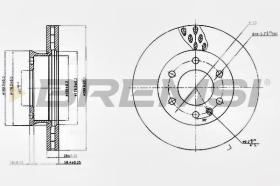 BREMSI CD5310V - DISCOS DE FRENO DEL. DIA.300 VENT. MERC. SPRINT