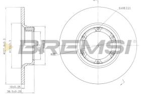 VALEO CD6016S - DISCOS DE FRENO DEL. DIA.228 SOLID ARO 10