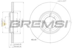 VALEO CD6023S - DISCOS DE FRENO DEL. DIA.248 SOLID FORD CAPRI