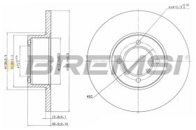 TRW CD6054S - DISCOS DE FRENO DEL. DIA.246 SOLID OPEL KADETT