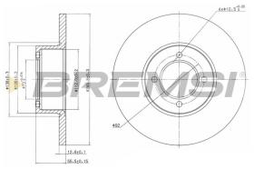 BREMSI CD6054S - DISCOS DE FRENO DEL. DIA.246 SOLID OPEL KADETT