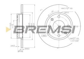 VILLAR CD6059S - DISCOS DE FRENO DEL. DIA.247 SOLID CITROEN AX