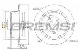 BREMSI CD6093S - DISCOS DE FRENO TRAS. DIA.258 SOLID BMW 320