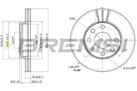 BREMSI CD6151V - DISCOS DE FRENO DEL. DIA.236 VENT. ALFA 145