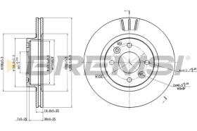 BREMSI CD6159V - DISCOS DE FRENO DEL. DIA.259 VENT. ALFA 146