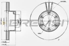 BREMSI CD6172V - DISCOS DE FRENO DEL. DIA.278 VENT. RENAULT MAST