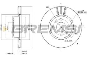 VALEO CD6176V - DISCOS DE FRENO DEL. DIA.257 VENT. ALFA 164