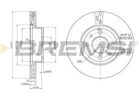 BREMSI CD6178V - DISCOS DE FRENO DEL. DIA.257 VENT. ALFA 164