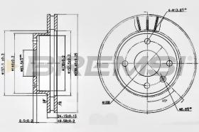 BREMSI CD6183V - DISCOS DE FRENO DEL. DIA.240 VENT. FORD ESCORT