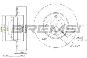 BREMSI CD6205S - DISCOS DE FRENO DEL. DIA.256 SOLID VW GOLF