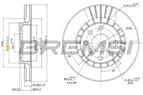 BREMSI CD6206V - DISCOS DE FRENO DEL. DIA.256 VENT. CHEVROL LANO