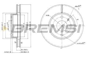 BREMSI CD6209V - DISCOS DE FRENO DEL. DIA.260 VENT. FORD SIERRA