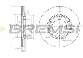 BREMSI CD6218V - DISCOS DE FRENO DEL. DIA.295 VENT. NISSAN PATRO