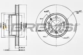 BREMSI CD6222V - DISCOS DE FRENO DEL. DIA.302 VENT. BMW 540 I