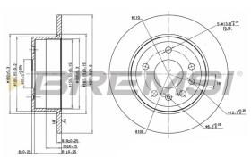 BREMSI CD6239S - DISCOS DE FRENO TRAS. DIA.270 SOLID OPEL OMEGA