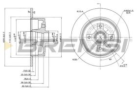 TRW CD6242S - DISCOS DE FRENO TRAS. DIA.261 SOLID OPEL CALIBRA