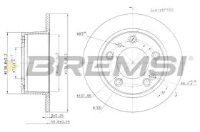 TRW CD6247S - DISCOS DE FRENO TRAS. DIA.224 SOLID CITROEN XM