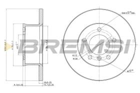 TRW CD6250S - DISCOS DE FRENO DEL. DIA.303 SOLID MERCED 250GD