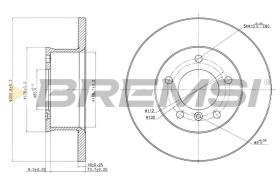 BREMSI CD6250S - DISCOS DE FRENO DEL. DIA.303 SOLID MERCED 250GD