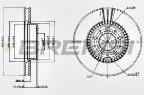 TRW CD6255V - DISCOS DE FRENO DEL. DIA.280 VENT. VOLVO 940