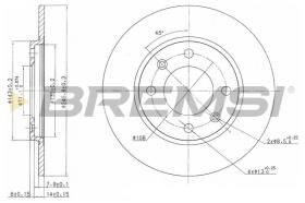 BREMSI CD6263S - DISCOS DE FRENO TRAS. DIA.247 SOLID PEUGEOT 205