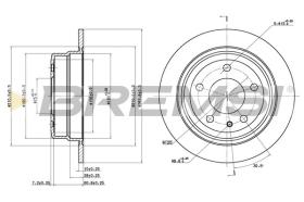 TRW CD6303S - DISCOS DE FRENO TRAS. DIA.284 SOLID BMW 735 I
