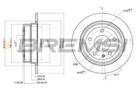 BREMSI CD6303S - DISCOS DE FRENO TRAS. DIA.284 SOLID BMW 735 I