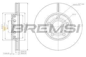 BREMSI CD6311V - DISCOS DE FRENO DEL. DIA.276 VENT. AUDI 200