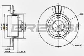TRW CD6319V - DISCOS DE FRENO DEL. DIA.256 AUDI 80 COUPE VARI