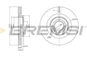 BREMSI CD6339V - DISCOS DE FRENO DEL. DIA.280 VENT. SEAT IBIZA