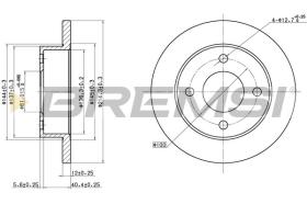 BREMSI CD6381S - DISCOS DE FRENO DEL. DIA.214 SOLID NISSAN MICRA