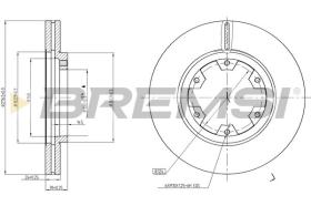 BREMSI CD6464V - DISCOS DE FRENO DEL. DIA.277 VENT. NISSAN TERRA