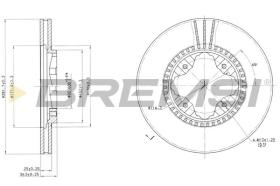 BREMSI CD6494V - DISCOS DE FRENO DEL. DIA.282 VENT. HONDA ACCORD