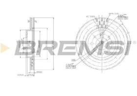VILLAR CD6521V - DISCOS DE FRENO DEL. DIA.257 VENT. FIAT DOBLO