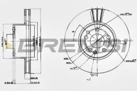 BREMSI CD6613V - DISCOS DE FRENO DEL. DIA.310 VENT.