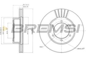 BREMSI CD6614V - DISCOS DE FRENO DEL. DIA.310 VENT. TOYOTA 4 RUN