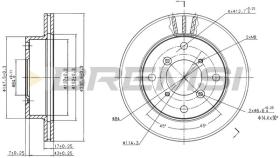 TRW CD6623V - DISCOS DE FRENO DEL. DIA.231 VENT. SUBARU JUSTY
