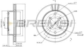 BREMSI CD6623V - DISCOS DE FRENO DEL. DIA.231 VENT. SUBARU JUSTY