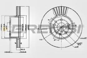 BREMSI CD6629V - DISCOS DE FRENO DEL. DIA.320 VENT. MERCED S300