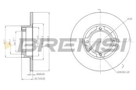 TRW CD6636S - DISCOS DE FRENO TRAS. DIA.226 SOLID SUBARU LEONE