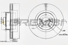 BREMSI CD6679V - DISCOS DE FRENO DEL. DIA.277 VENT. SUBARU FORES