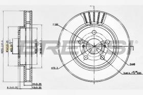 TRW CD6799V - DISCOS DE FRENO DEL. DIA.302 VENT. TOYOTA SUPRA