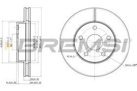 BREMSI CD6806V - DISCOS DE FRENO DEL. DIA.271 VENT. TOYOTA PREVI