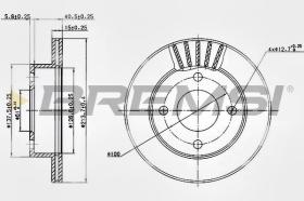 BREMSI CD6807V - DISCOS DE FRENO DEL. DIA.214 VENT. NISSAN MICRA