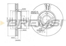 VILLAR CD6846V - DISCOS DE FRENO DEL. DIA.288 VENT. FORD GALAXY