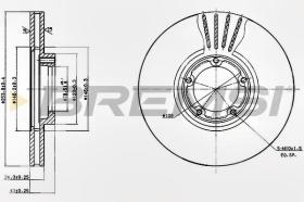 BREMSI CD6848V - DISCOS DE FRENO DEL. DIA.254 VENT. FORD TRANSIT