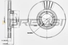 TRW CD6849V - DISCOS DE FRENO DEL. DIA.270 VENT. FORD TRANSIT