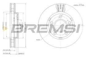 BREMSI CD7030V - DISCOS DE FRENO DEL. DIA.278 VENT. BUICK CENTUR