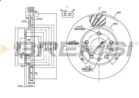 VILLAR CD7042V - DISCOS DE FRENO DEL. DIA.280 VENT. OPEL ASTRA