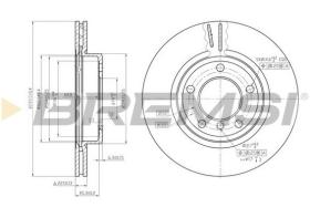 BREMSI CD7066V - DISCOS DE FRENO DEL. DIA.300 VENT. BMW 320 I